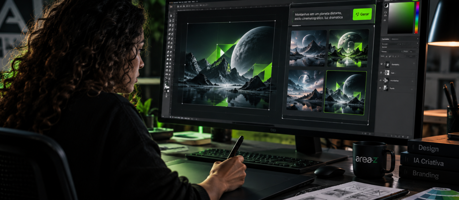 Adversária ou parceira? Inteligência artificial transforma a profissão de designer gráfico e muda o que o mercado espera do profissional.