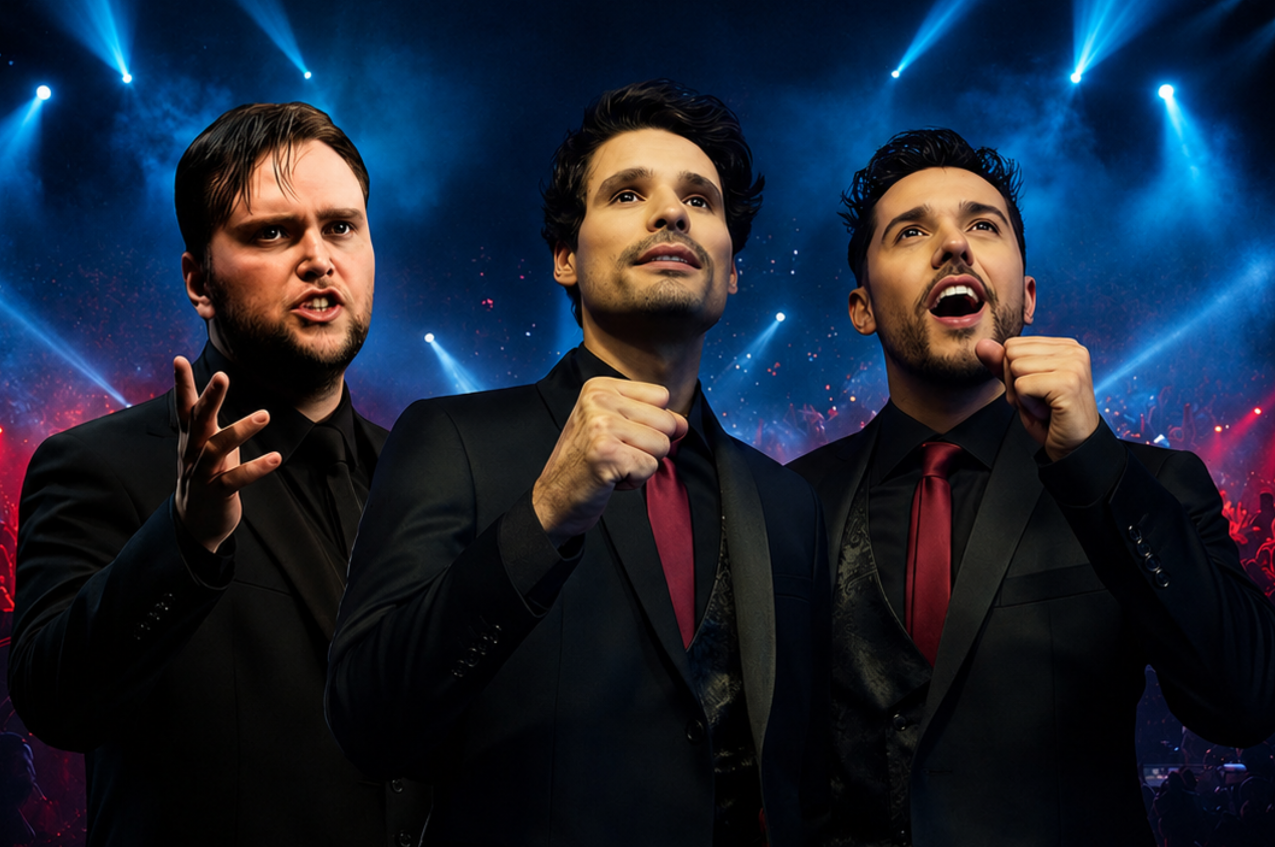Amazing Tenors apresenta tributo a Andrea Bocelli em Rio Preto no dia 08 de agosto, às 20h30, no Teatro Paulo Moura
