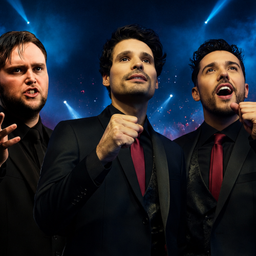 Amazing Tenors apresenta tributo a Andrea Bocelli em Rio Preto no dia 08 de agosto, às 20h30, no Teatro Paulo Moura